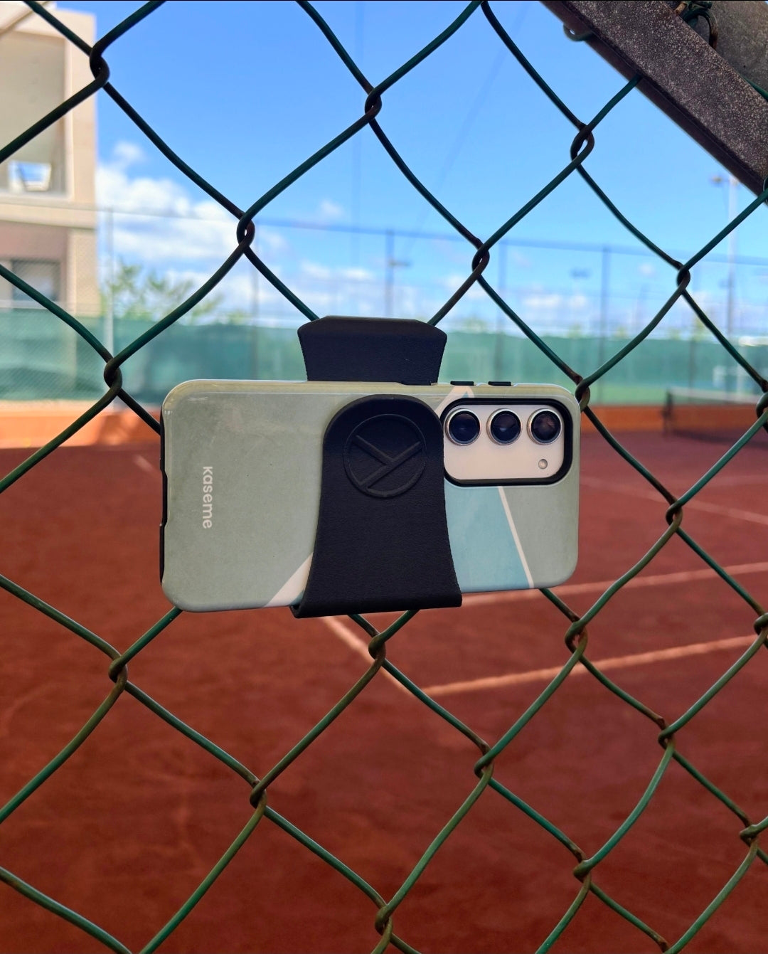 Racquet View Supporto Per Telefono – Attacco Per Recinzione Da Tennis E Pickleball, Regolabile 360°