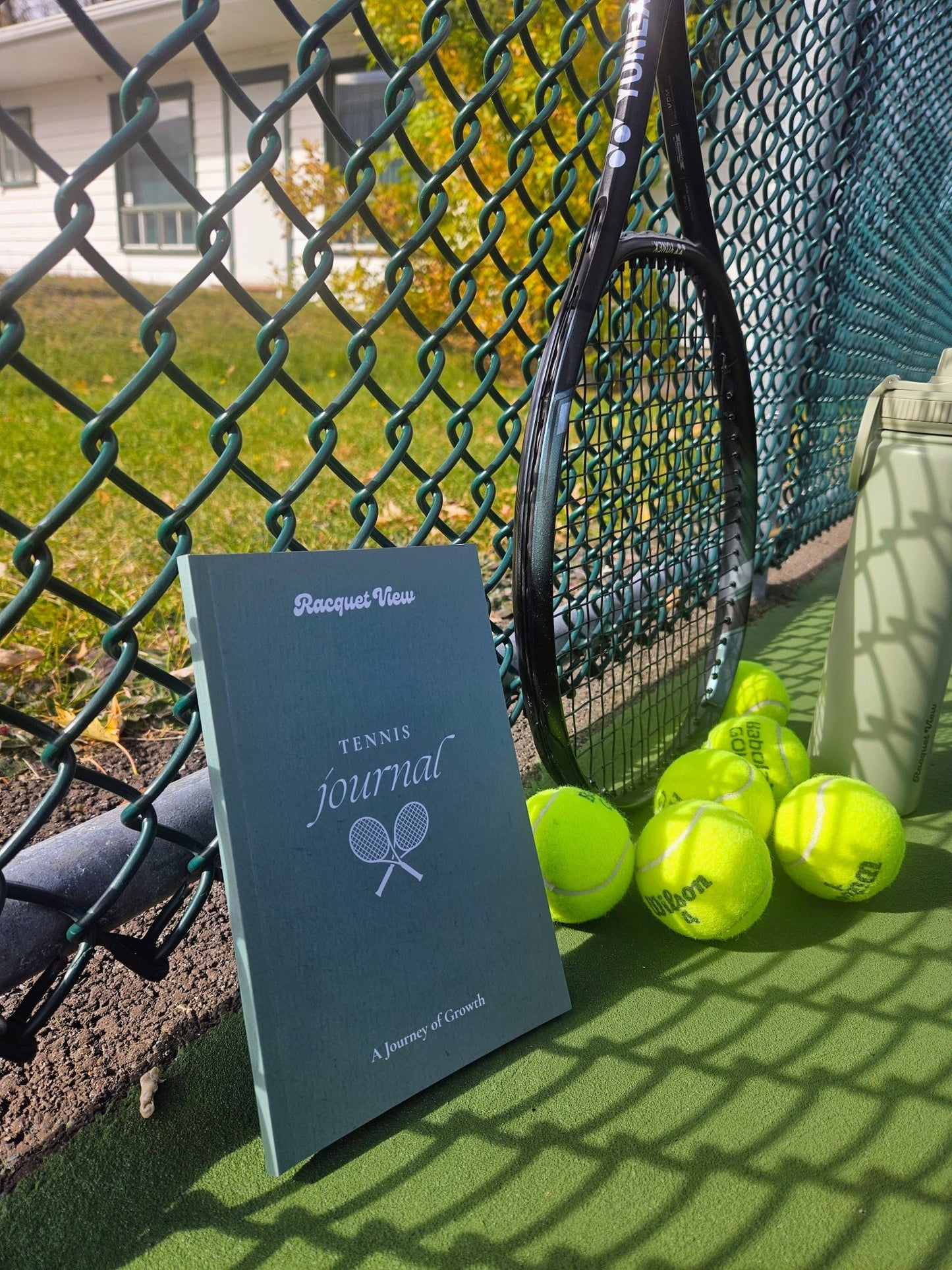 Tennis Progress Journal - Racquet View
