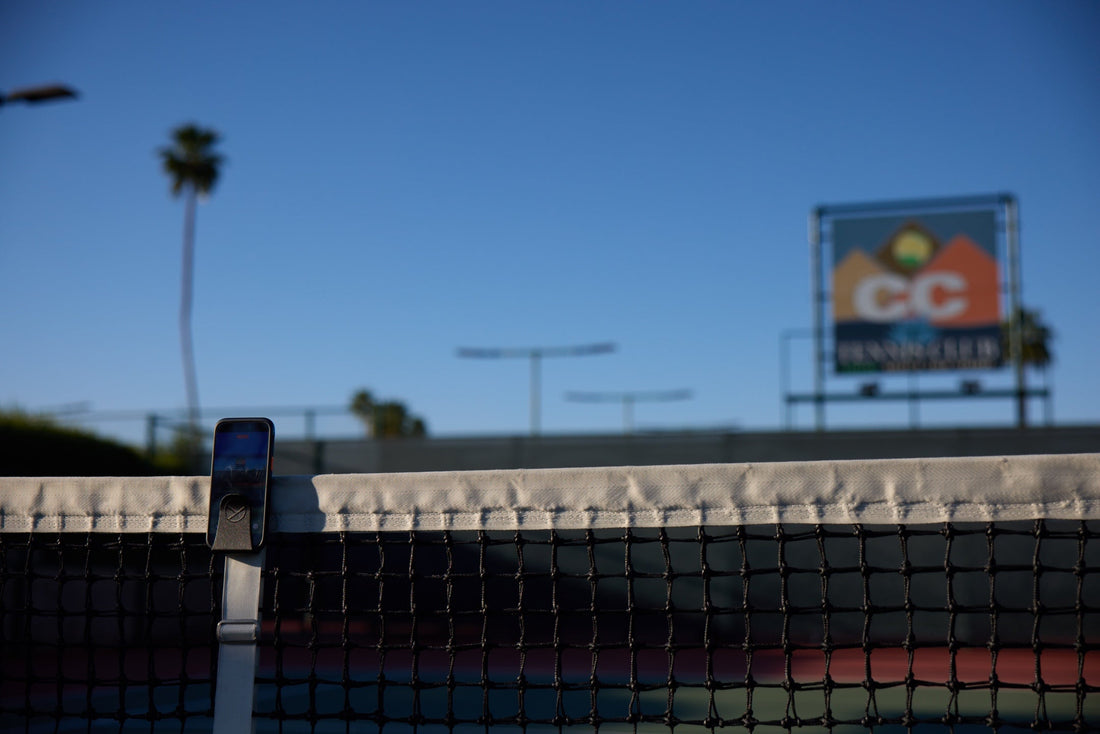Racquet View, the original tennis phone mount — built by a player