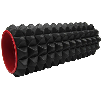 IBF Iron Body Fitness Acupoint Foam Roller - 12", High-Density EVA Foam Roller for Deep Tissue Massage, Back Pain, Yoga, and Physical Therapy - Black and Red 🍁 All In One Marketplace Canada