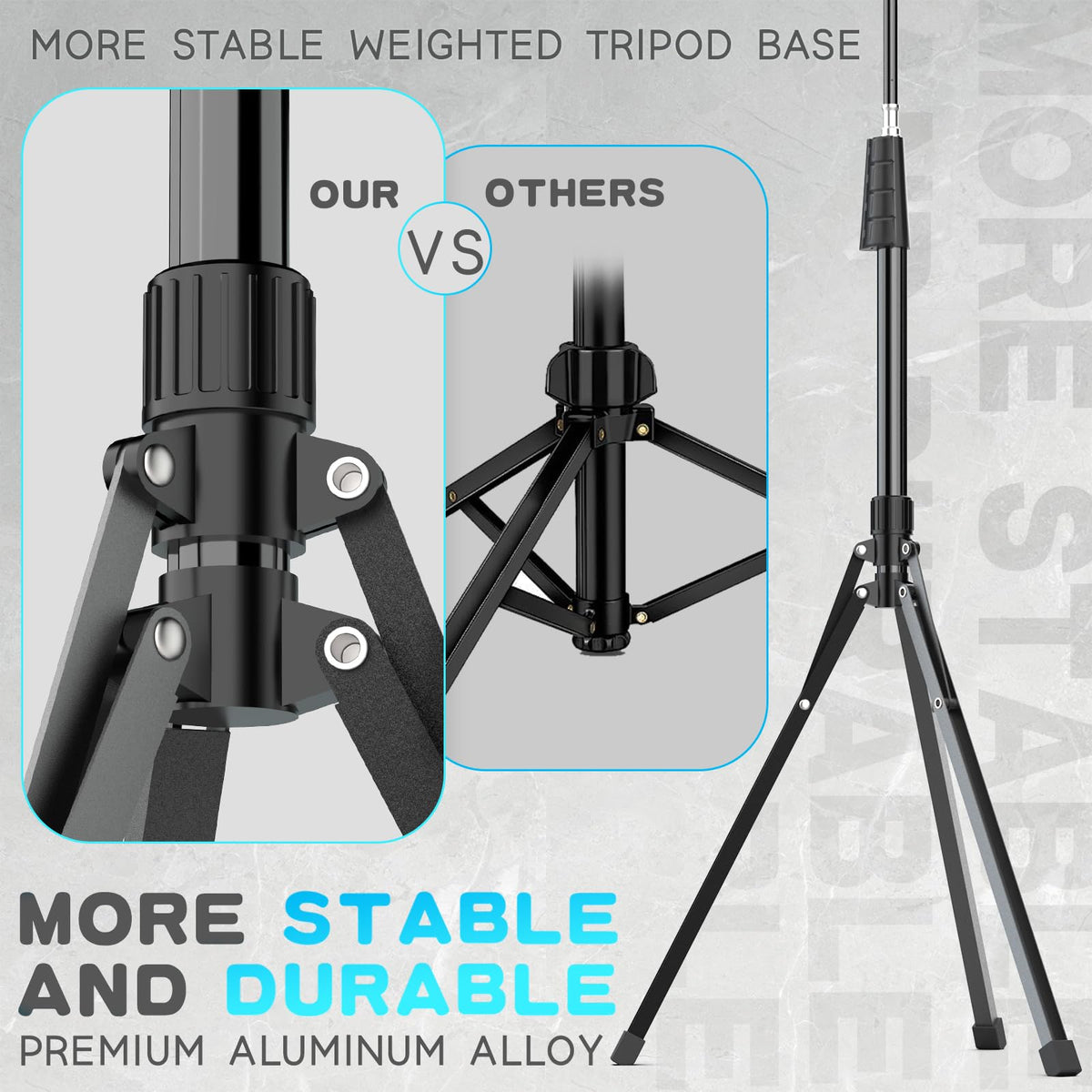 UBeesize 92" Phone Tripod with Gooseneck & Remote