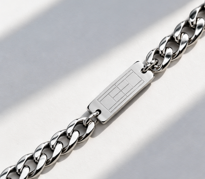 Tennis cuban link bracelet - Stainless Steel
