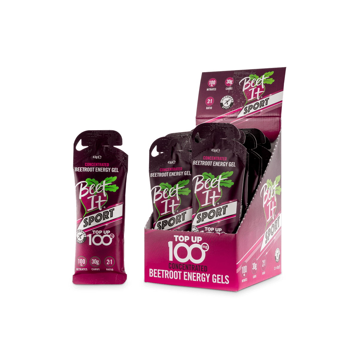 Beet It Sport Top Up 100 – Beetroot Energy Gel with Dietary Nitrates