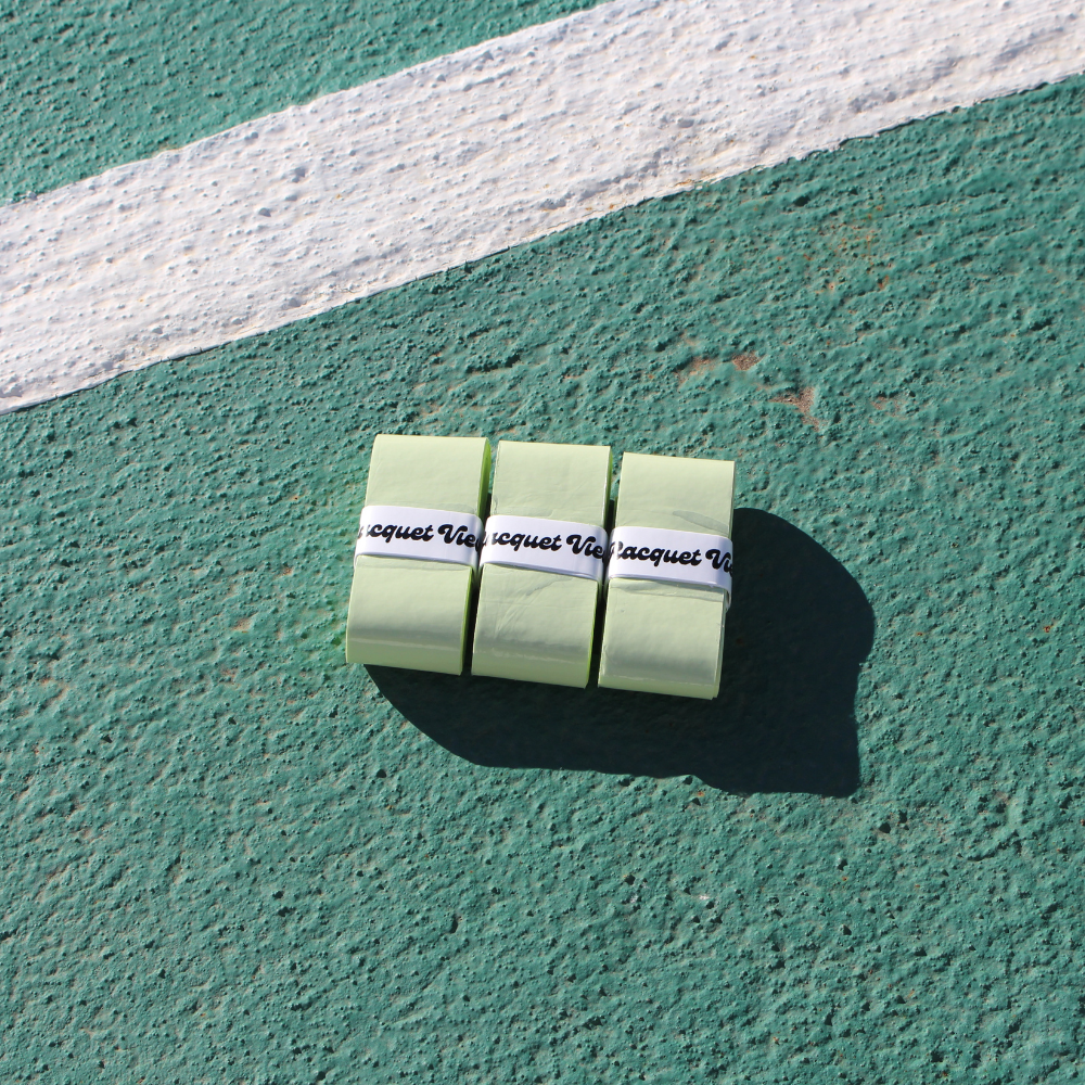 Racquet View overgrip green - superior tackiness for tennis and pickleball racquets