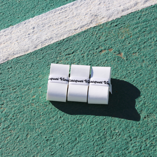 Racquet View overgrip white - superior tackiness for tennis and pickleball racquets