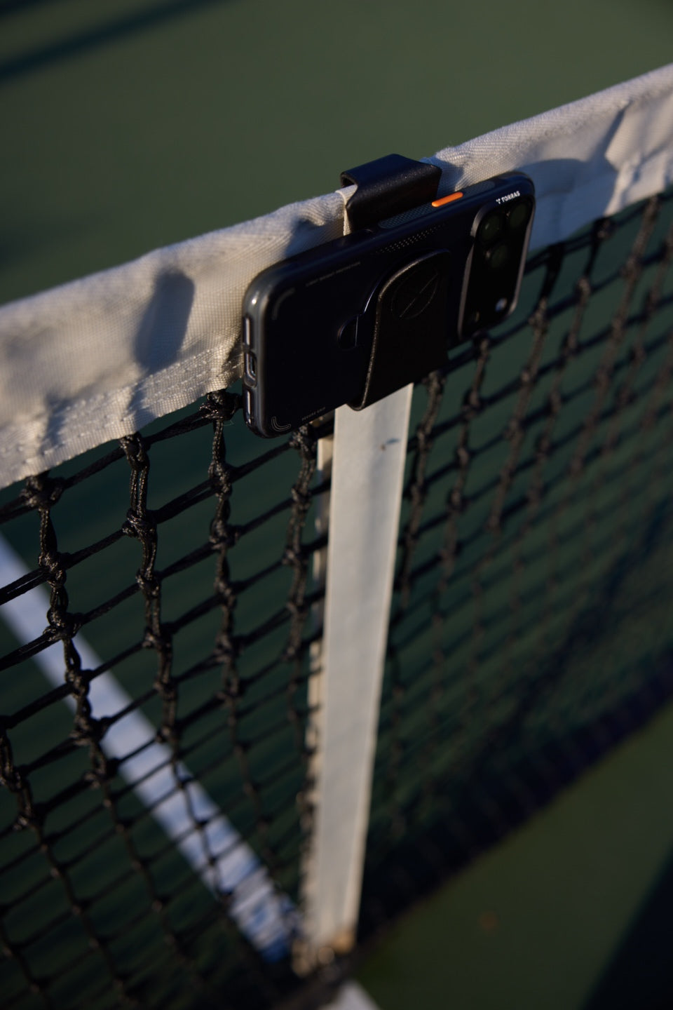 Racquet View phone mount for tennis - phone holder net