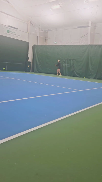 tennis phone recorder with water bottle