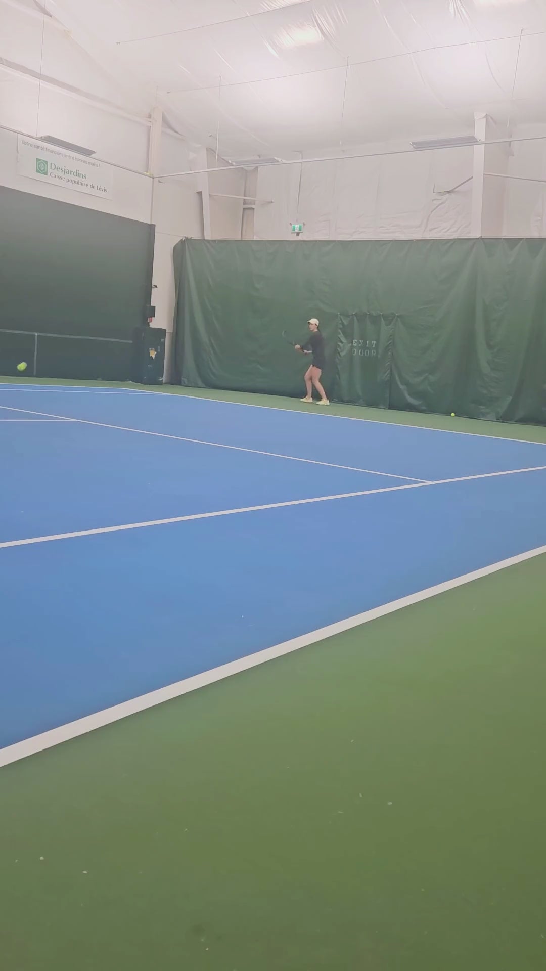 tennis phone recorder with water bottle