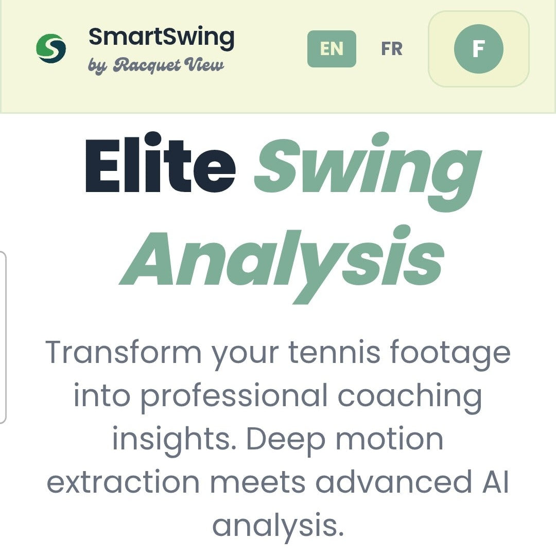 Video analysis Racquet View
